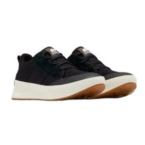 Sorel Women's Black Sneakers with White and Tan Accents